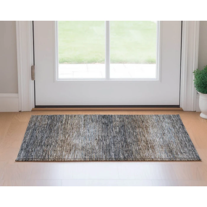 Dalyn Luxury Washable Trevi TV1 Pewter 1'8" x 2'6" Rug