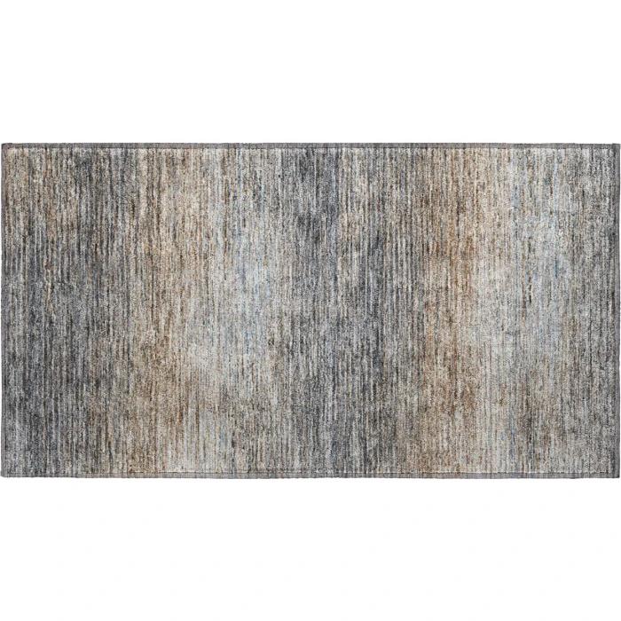 Dalyn Luxury Washable Trevi TV1 Pewter 1'8" x 2'6" Rug