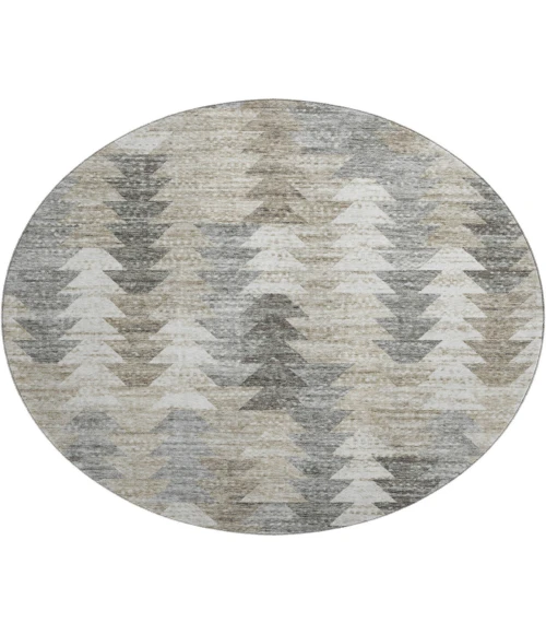 Dalyn Luxury Washable Trevi TV20 Taupe 8' x 8' Round Rug