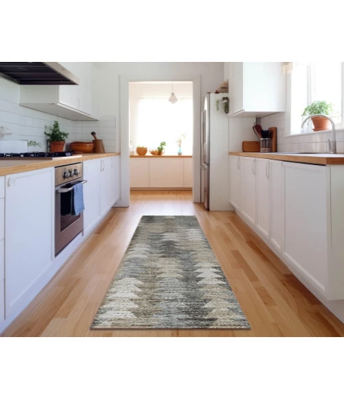 Dalyn Luxury Washable Trevi TV20 Taupe 2'3" x 7'6" Runner Rug