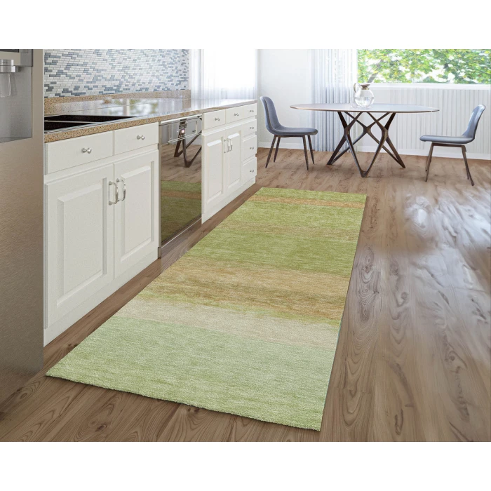 Dalyn Luxury Washable Trevi TV2 Aloe 2'3" x 7'6" Runner Rug