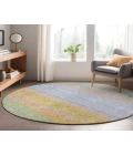 Dalyn Luxury Washable Trevi TV2 Lavender 8' x 8' Round Rug
