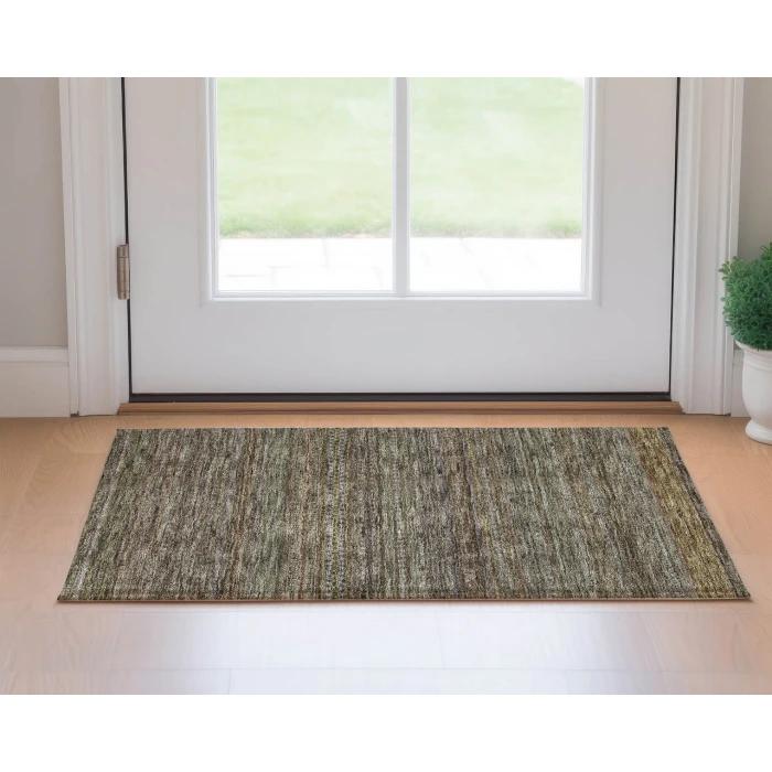 Dalyn Luxury Washable Trevi TV3 Khaki 1'8" x 2'6" Rug