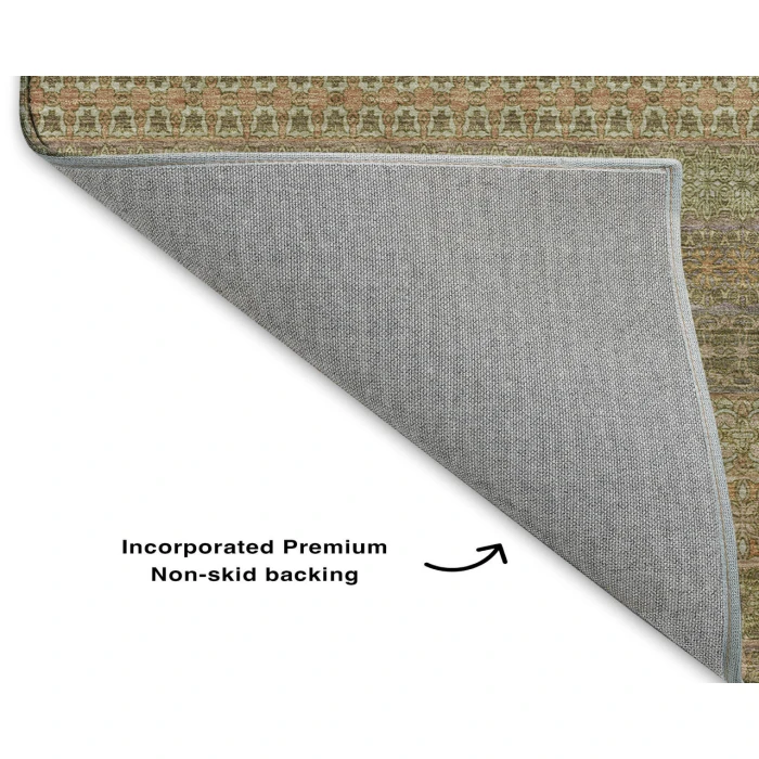 Dalyn Luxury Washable Trevi TV3 Khaki 8' x 8' Round Rug