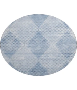 Dalyn Luxury Washable Trevi TV4 Blue 8' x 8' Round Rug