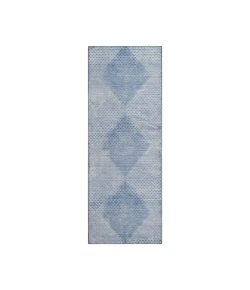 Dalyn Luxury Washable Trevi TV4 Blue 2'3" x 7'6" Runner Rug