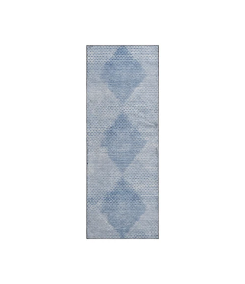 Dalyn Luxury Washable Trevi TV4 Blue 2'3" x 7'6" Runner Rug