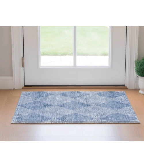 Dalyn Luxury Washable Trevi TV4 Blue 1'8" x 2'6" Rug