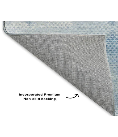 Dalyn Luxury Washable Trevi TV4 Blue 3' x 5' Rug