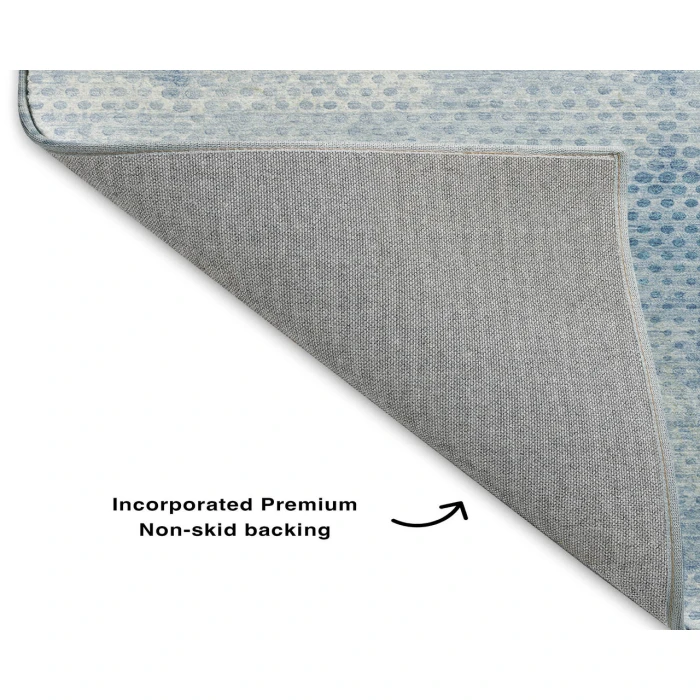 Dalyn Luxury Washable Trevi TV4 Blue 5' x 7'6" Rug