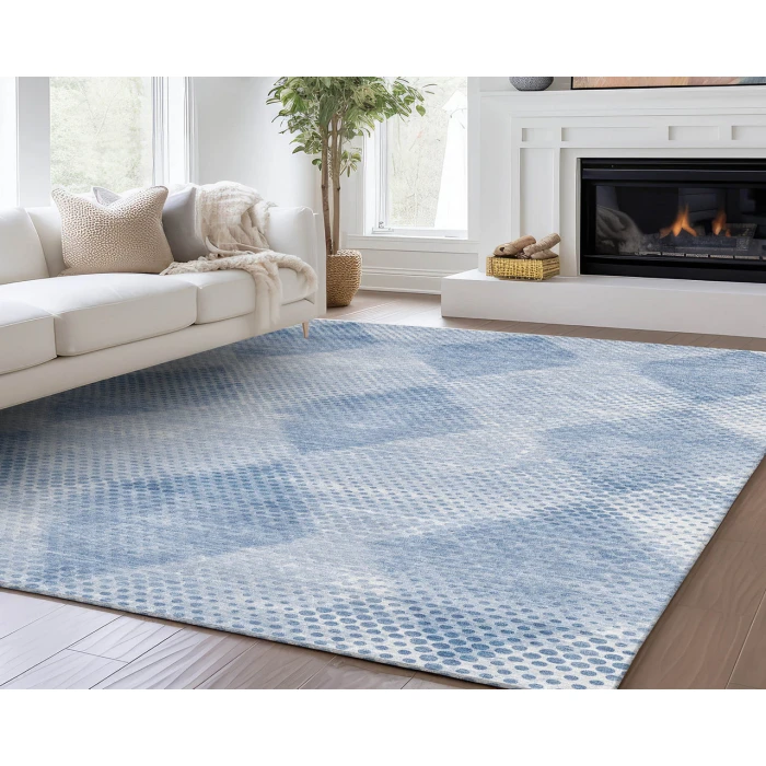 Dalyn Luxury Washable Trevi TV4 Blue 5' x 7'6" Rug