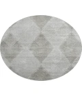Dalyn Luxury Washable Trevi TV4 Gray 8' x 8' Round Rug