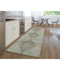Dalyn Luxury Washable Trevi TV4 Gray 2'3" x 7'6" Runner Rug