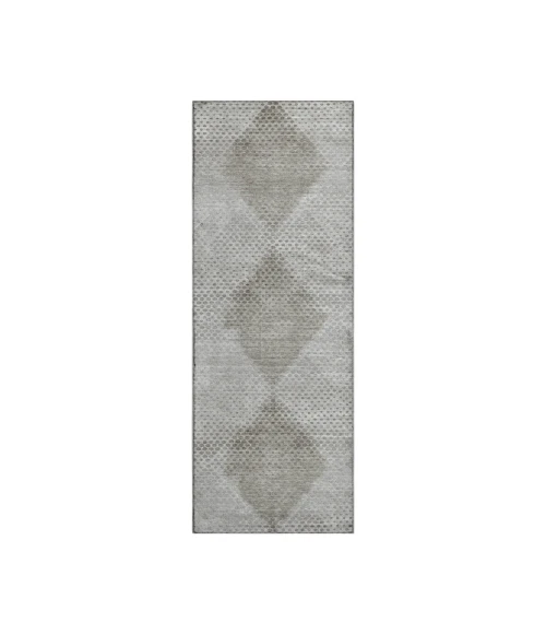 Dalyn Luxury Washable Trevi TV4 Gray 2'3" x 7'6" Runner Rug