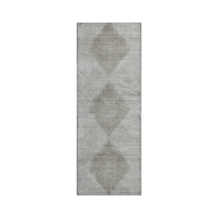 Dalyn Luxury Washable Trevi TV4 Gray 2'3" x 7'6" Runner Rug