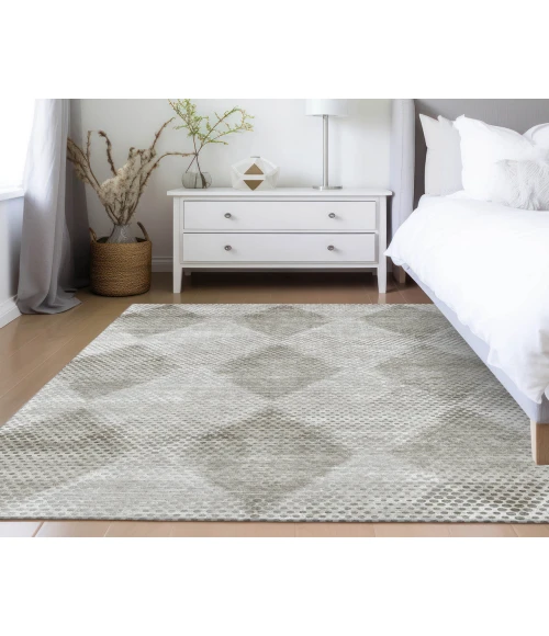 Dalyn Luxury Washable Trevi TV4 Gray 9' x 12' Rug