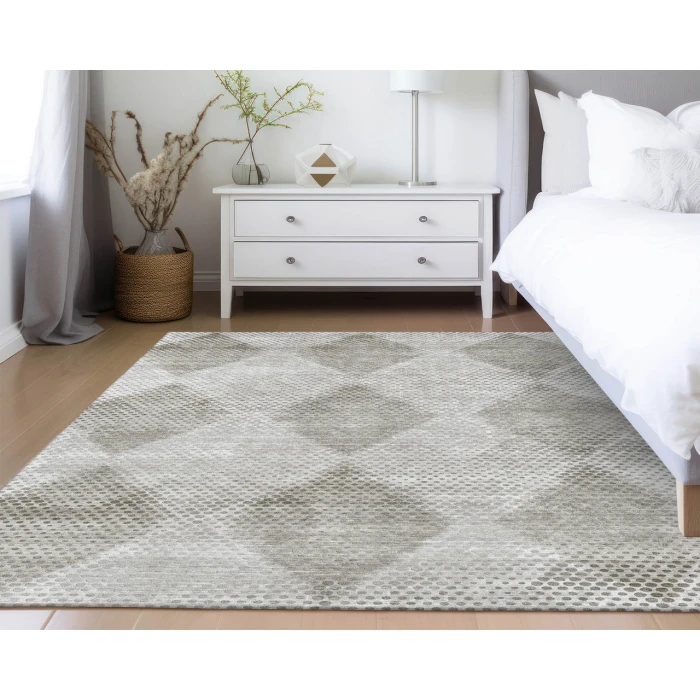Dalyn Luxury Washable Trevi TV4 Gray 3' x 5' Rug