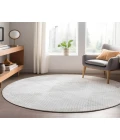 Dalyn Luxury Washable Trevi TV4 Ivory 8' x 8' Round Rug