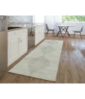 Dalyn Luxury Washable Trevi TV4 Ivory 2'3" x 7'6" Runner Rug