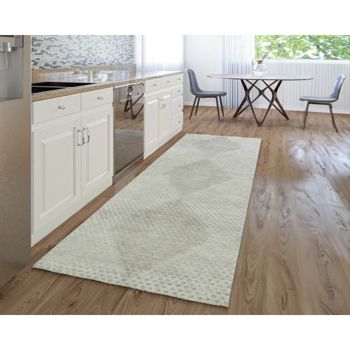 Dalyn Luxury Washable Trevi TV4 Ivory 2'3" x 7'6" Runner Rug