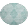 Dalyn Luxury Washable Trevi TV4 Teal 8' x 8' Round Rug