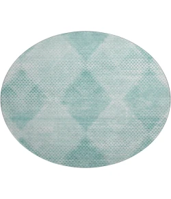 Dalyn Luxury Washable Trevi TV4 Teal 8' x 8' Round Rug