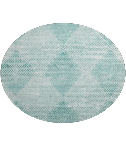 Dalyn Luxury Washable Trevi TV4 Teal 8' x 8' Round Rug