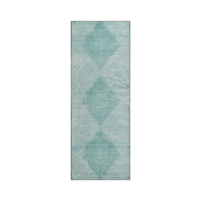 Dalyn Luxury Washable Trevi TV4 Teal 2'3" x 7'6" Runner Rug