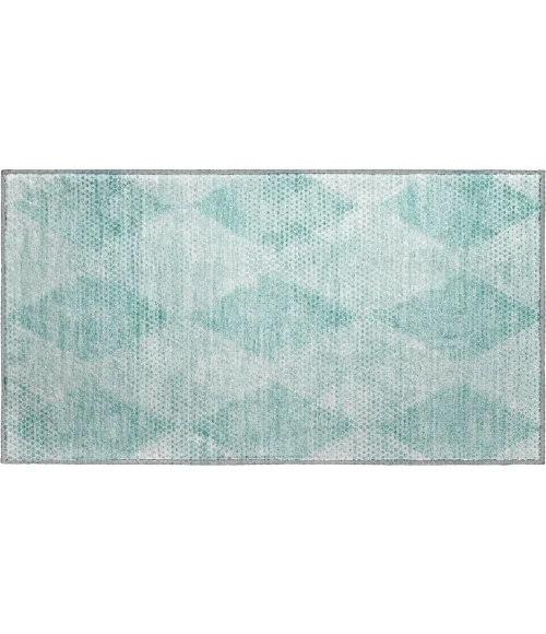 Dalyn Luxury Washable Trevi TV4 Teal 1'8" x 2'6" Rug