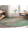 Dalyn Luxury Washable Trevi TV6 Green 8' x 8' Round Rug