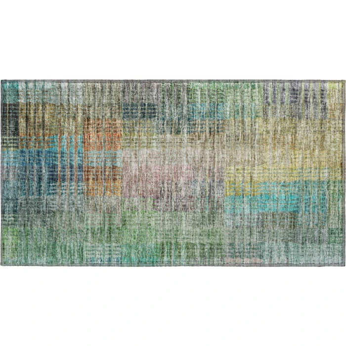 Dalyn Luxury Washable Trevi TV6 Green 1'8" x 2'6" Rug