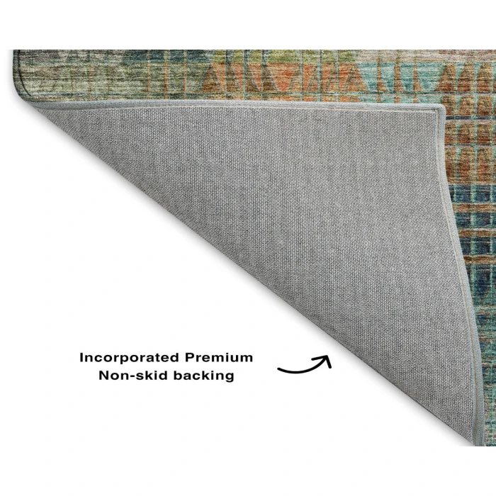 Dalyn Luxury Washable Trevi TV6 Green 5' x 7'6" Rug
