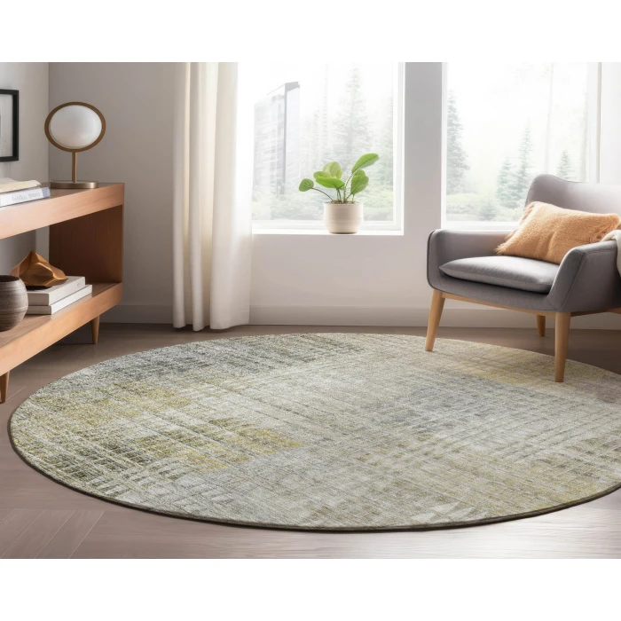 Dalyn Luxury Washable Trevi TV6 Taupe 8' x 8' Round Rug