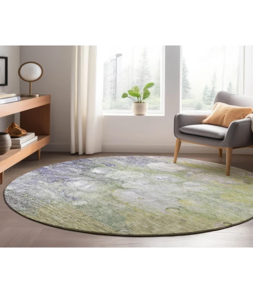 Dalyn Luxury Washable Trevi TV7 Aloe 8' x 8' Round Rug
