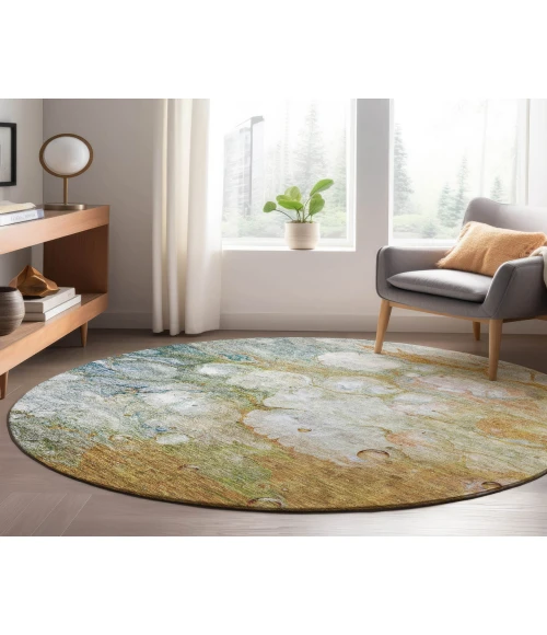 Dalyn Luxury Washable Trevi TV7 Paprika 8' x 8' Round Rug