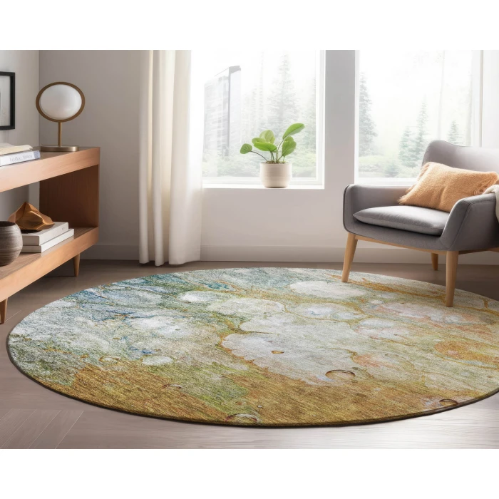 Dalyn Luxury Washable Trevi TV7 Paprika 8' x 8' Round Rug