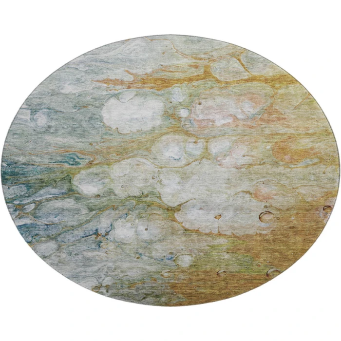 Dalyn Luxury Washable Trevi TV7 Paprika 8' x 8' Round Rug