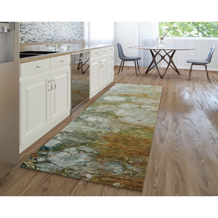 Dalyn Luxury Washable Trevi TV7 Paprika 2'3" x 7'6" Runner Rug
