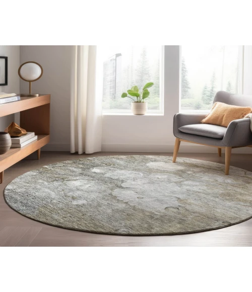 Dalyn Luxury Washable Trevi TV7 Taupe 8' x 8' Round Rug