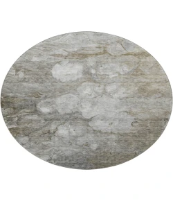 Dalyn Luxury Washable Trevi TV7 Taupe 8' x 8' Round Rug