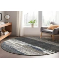 Dalyn Luxury Washable Trevi TV8 Black 8' x 8' Round Rug