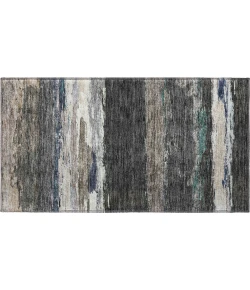 Dalyn Luxury Washable Trevi TV8 Black 1'8" x 2'6" Rug