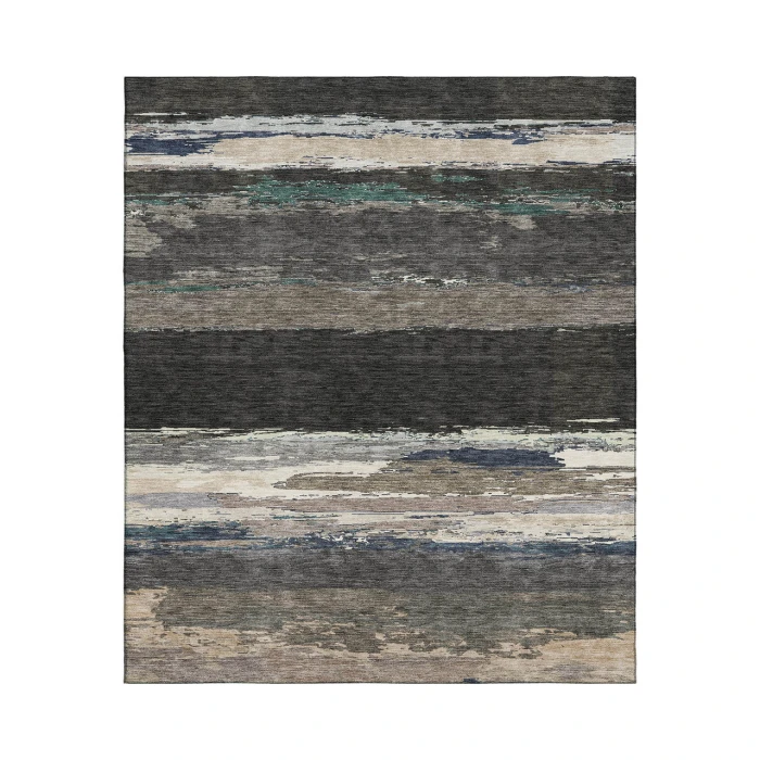 Dalyn Luxury Washable Trevi TV8 Black 5' x 7'6" Rug