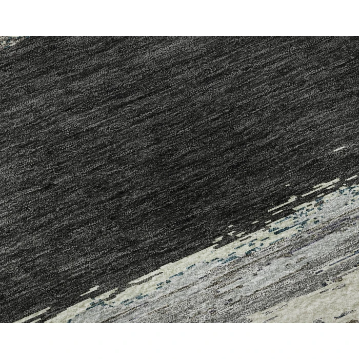 Dalyn Luxury Washable Trevi TV8 Black 5' x 7'6" Rug