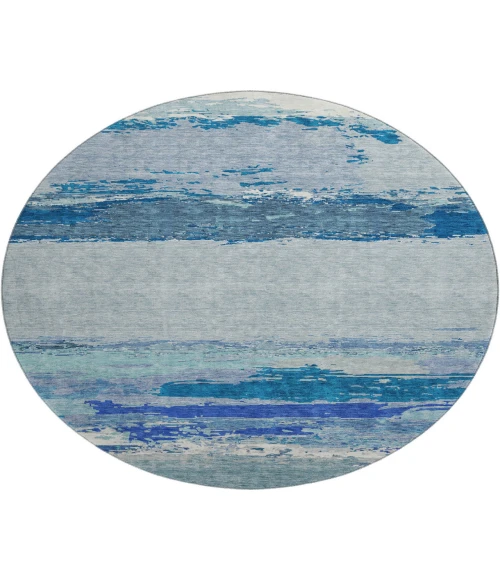 Dalyn Luxury Washable Trevi TV8 Blue 8' x 8' Round Rug