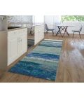 Dalyn Luxury Washable Trevi TV8 Blue 2'3" x 7'6" Runner Rug