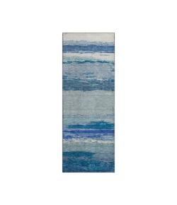 Dalyn Luxury Washable Trevi TV8 Blue 2'3" x 7'6" Runner Rug