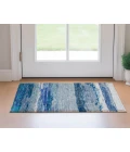 Dalyn Luxury Washable Trevi TV8 Blue 1'8" x 2'6" Rug