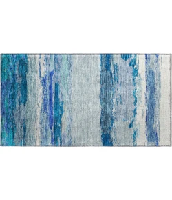Dalyn Luxury Washable Trevi TV8 Blue 1'8" x 2'6" Rug