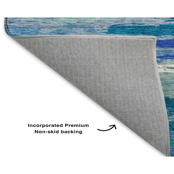 Dalyn Luxury Washable Trevi TV8 Blue 3' x 5' Rug